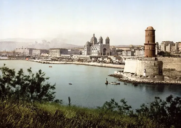 Stampa con cornice : Il faro e la cattedrale. Stampa con cornice : Il faro e la cattedrale.