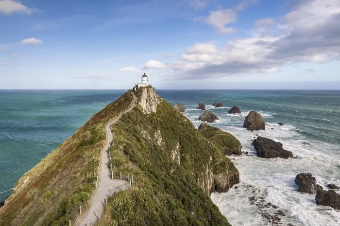 Stampa con cornice : Faro di Nugget Point, Catlins.