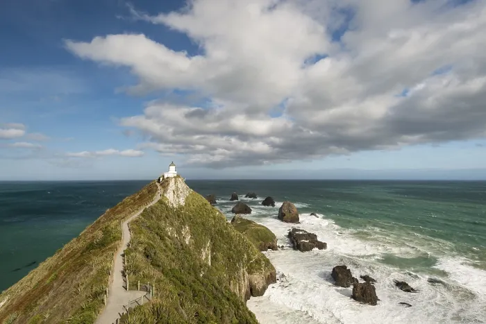 Stampa con cornice : Faro di Nugget Point, Catlins. Stampa con cornice : Faro di Nugget Point, Catlins.