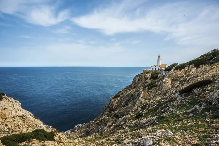 Stampa con cornice : Faro, Punta de Capdepera.