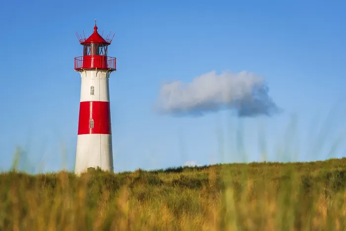 Stampa con cornice : Il faro Lister ad Ellenbogen.