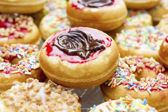Stampa con cornice : Mini donuts Stampa con cornice : Mini donuts