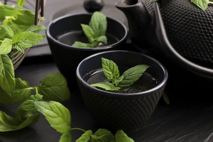 Stampa con cornice : Tè alla menta Stampa con cornice : Tè alla menta