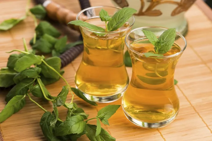 Stampa con cornice : Tè alla menta. Stampa con cornice : Tè alla menta.