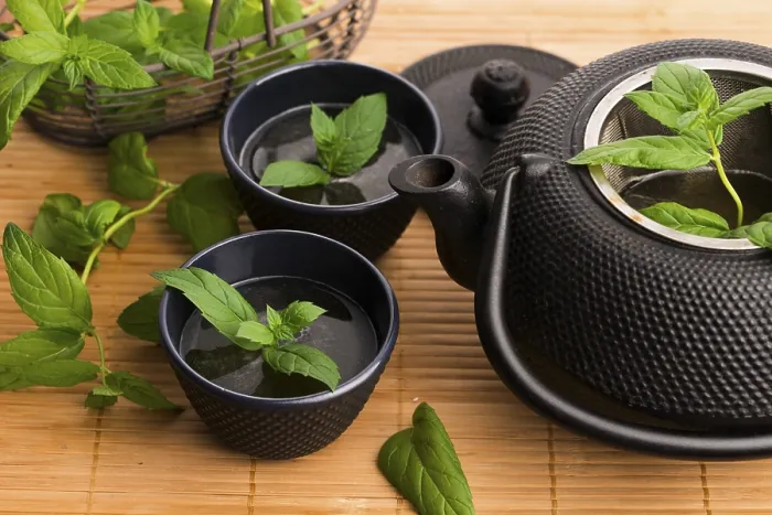 Stampa con cornice : Tè alla menta Stampa con cornice : Tè alla menta