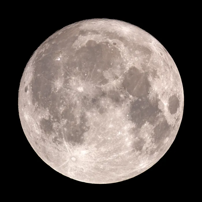 Stampa con cornice : Luna piena notturna