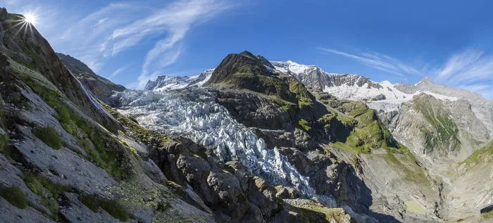 Stampa con cornice : Panorama montano.