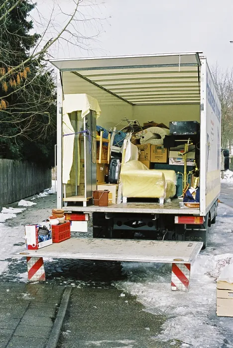 Stampa con cornice : Camion carico. Stampa con cornice : Camion carico.