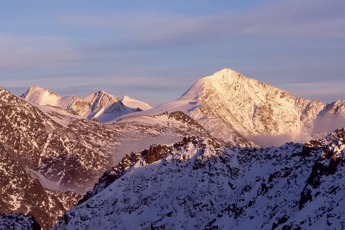 Stampa con cornice : Monte Finailspitze, Monte Finailkoepfe e Monte Stampa con cornice : Monte Finailspitze, Monte Finailkoepfe e Monte