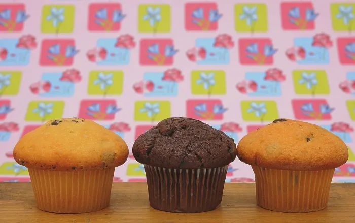 Stampa con cornice : Tre muffin. Stampa con cornice : Tre muffin.