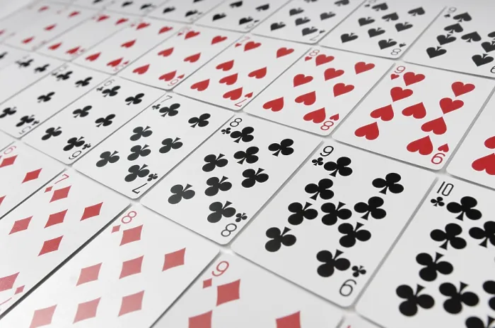 Stampa con cornice : Carte da gioco sfondo astratto.