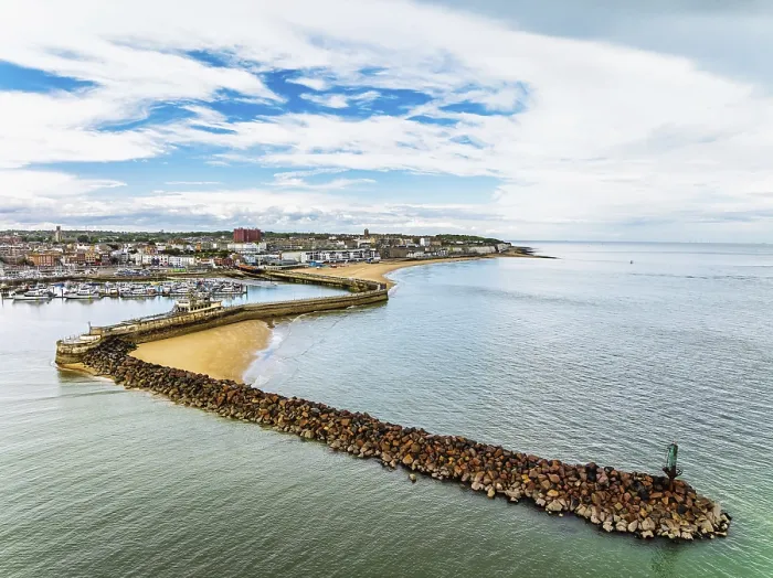 Stampa con cornice : Il porto di Ramsgate da un drone, Ramsgate.