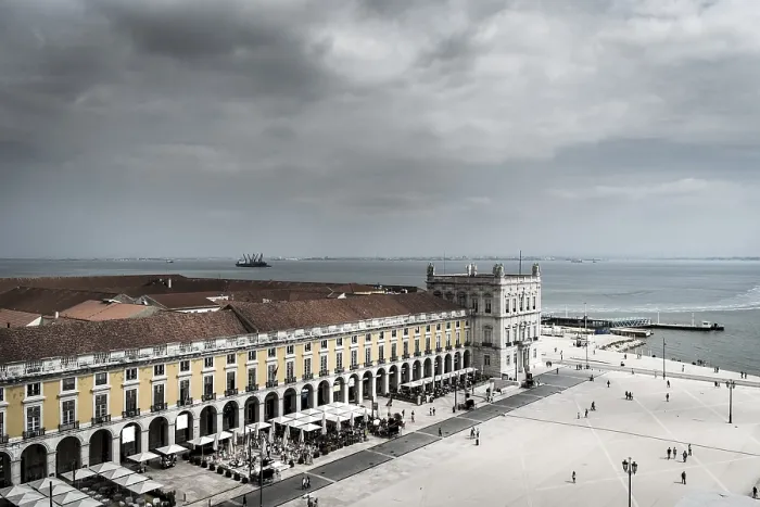 Stampa con cornice : Praça do Comércio, Lisbona Stampa con cornice : Praça do Comércio, Lisbona
