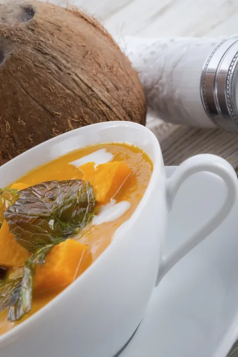 Stampa con cornice : Zuppa di zucca. Stampa con cornice : Zuppa di zucca.