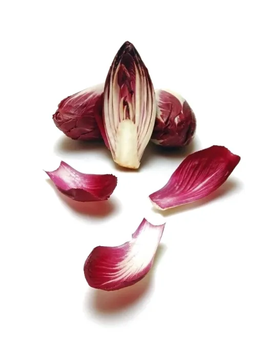 Stampa con cornice : Tre cicoria rosse