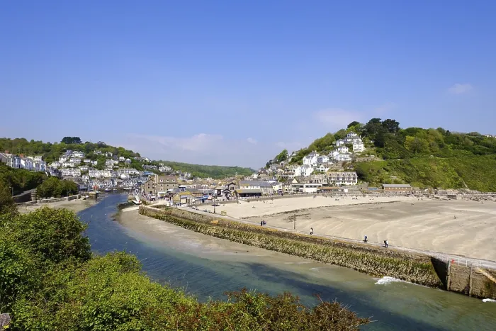 Stampa con cornice : Fiume Looe, East Looe Beach, Looe Stampa con cornice : Fiume Looe, East Looe Beach, Looe
