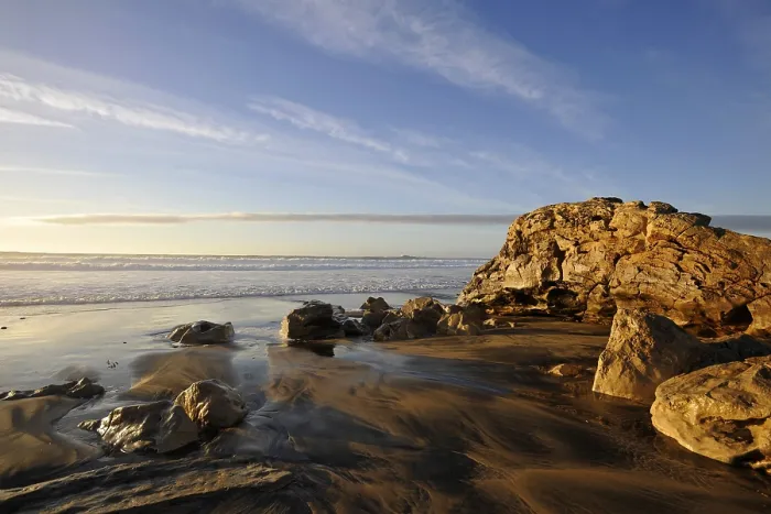 Stampa con cornice : Rocce sulla spiaggia di El Cotillo. Stampa con cornice : Rocce sulla spiaggia di El Cotillo.