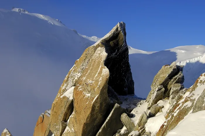 Stampa con cornice : Tra rocce e ghiaccio. Stampa con cornice : Tra rocce e ghiaccio.