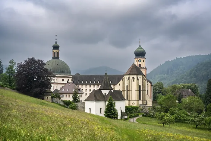Stampa con cornice : Complesso monastico di Sankt Trudpert