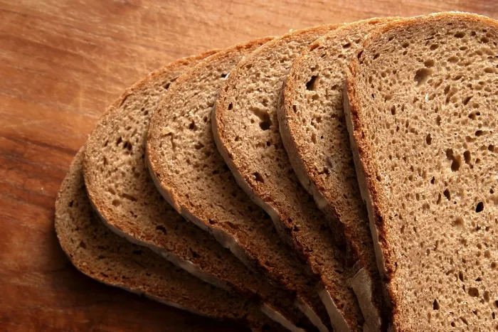 Stampa con cornice : Fette di pane rye.
