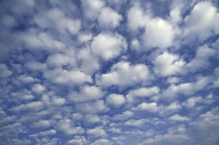 Stampa con cornice : Nuvole soffici e compatte, Cirrocumulus.
