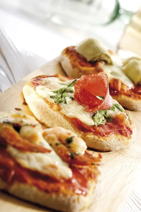 Stampa con cornice : Pizze piccole Stampa con cornice : Pizze piccole