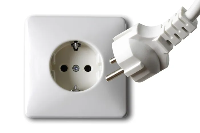 Stampa con cornice : Un connettore e un contatto elettrico Stampa con cornice : Un connettore e un contatto elettrico