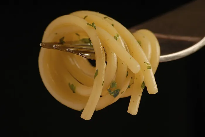 Stampa con cornice : Spaghetti al forchetta Stampa con cornice : Spaghetti al forchetta