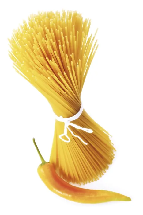 Stampa con cornice : Spaghetti e pepperoni. Stampa con cornice : Spaghetti e pepperoni.