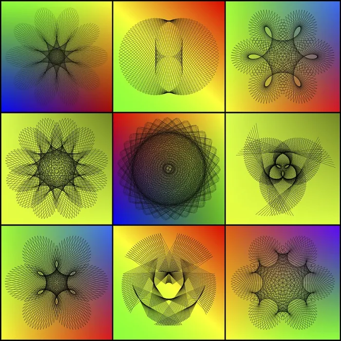 Stampa con cornice : Spirography Stampa con cornice : Spirography