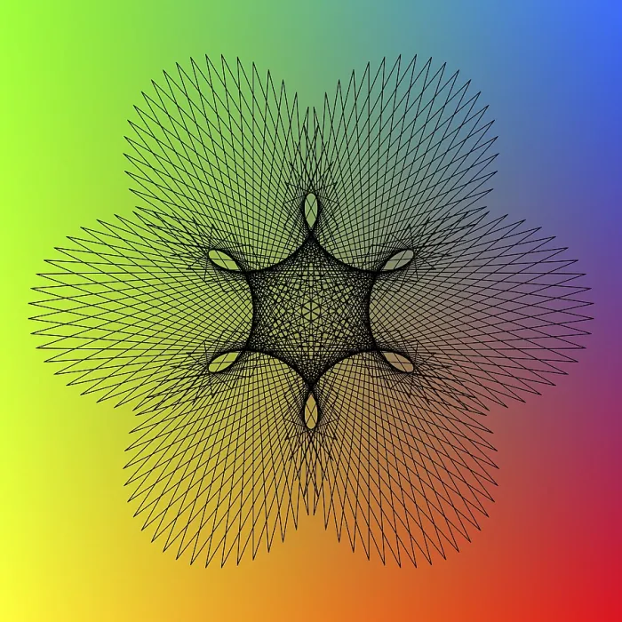 Stampa con cornice : Spirography