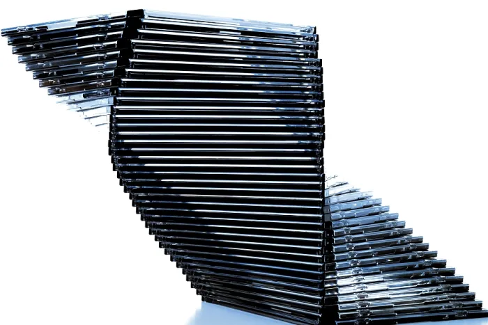 Stampa con cornice : Pila di CD Stampa con cornice : Pila di CD