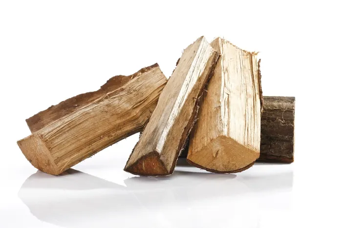 Stampa con cornice : Pila di legna da ardere.