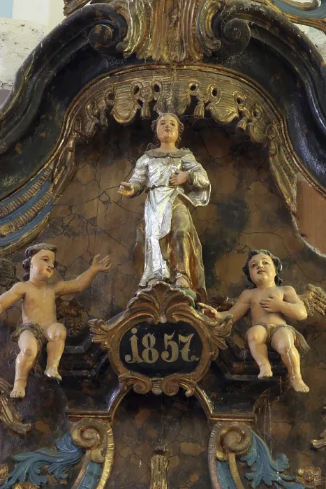 Stampa con cornice : Statua di santo Stampa con cornice : Statua di santo