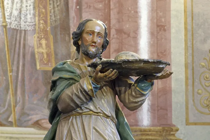 Stampa con cornice : Statua di San Stampa con cornice : Statua di San
