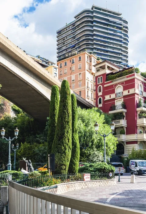 Stampa con cornice : Statua di Santa Devota, Rue Grimaldi Stampa con cornice : Statua di Santa Devota, Rue Grimaldi
