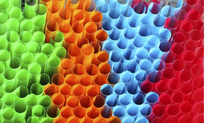 Stampa con cornice : Straws