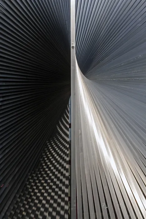 Stampa con cornice : Strutture in un elemento metallico.