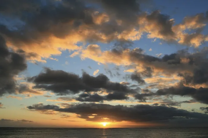 Stampa con cornice : Tramonto a Mauritius. Stampa con cornice : Tramonto a Mauritius.