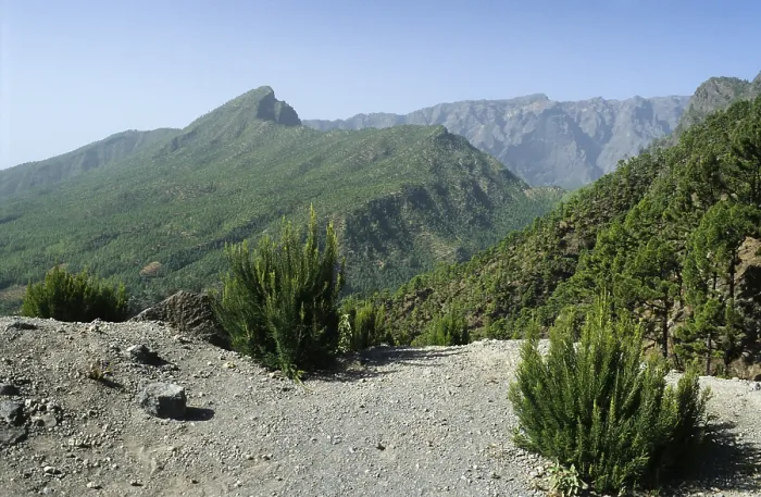 Stampa con cornice : Vista sulla Caldera de Taburiente.