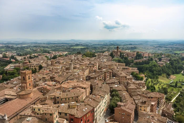 Stampa con cornice : Panorama sul centro storico, Siena. Stampa con cornice : Panorama sul centro storico, Siena.