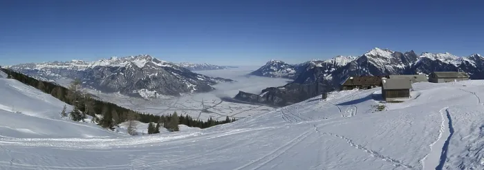 Stampa con cornice : Panorama del Pizol.