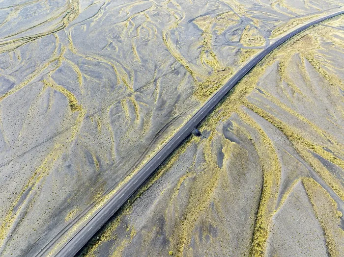 Stampa con cornice : Visuale dall'alto della tangenziale no.