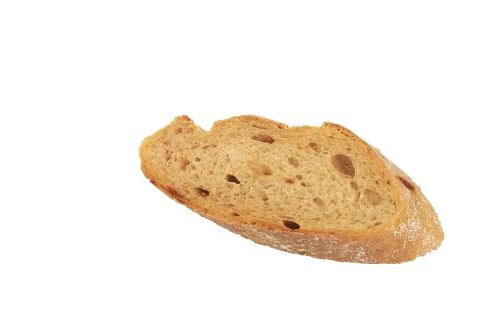 Stampa con cornice : Pane bianco, un pezzo, isolato. Stampa con cornice : Pane bianco, un pezzo, isolato.