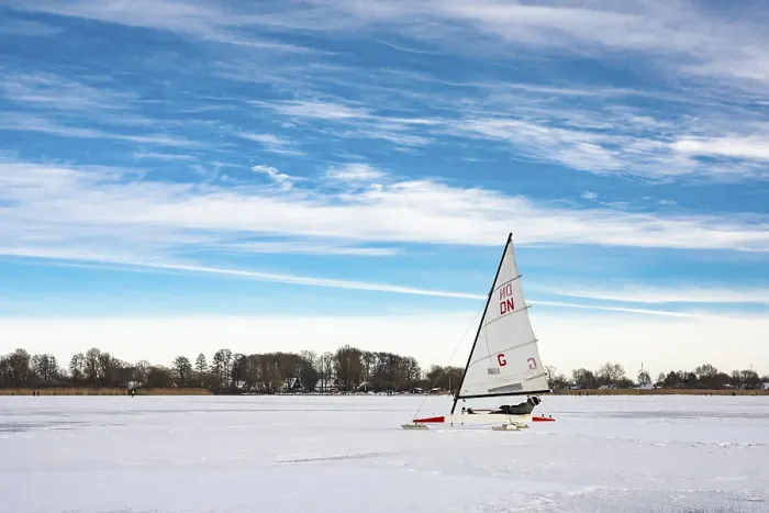 Stampa con cornice : Inverno al Dummer See con.