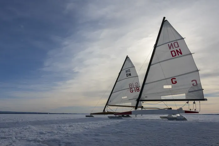 Stampa con cornice : Inverno al Dummer See con.