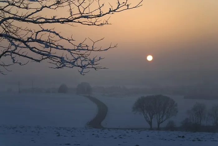 Stampa con cornice : Una sera d'inverno