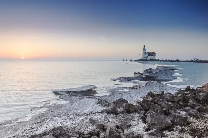 Stampa con cornice : Faro di Marken