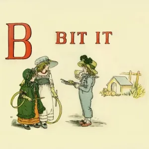 Kate Greenaway's "Bite It From A Apple Pie" Print, 1886