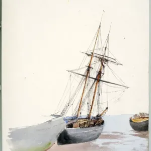 Carrickfergus Ship Yard Print (1876) by James Moore